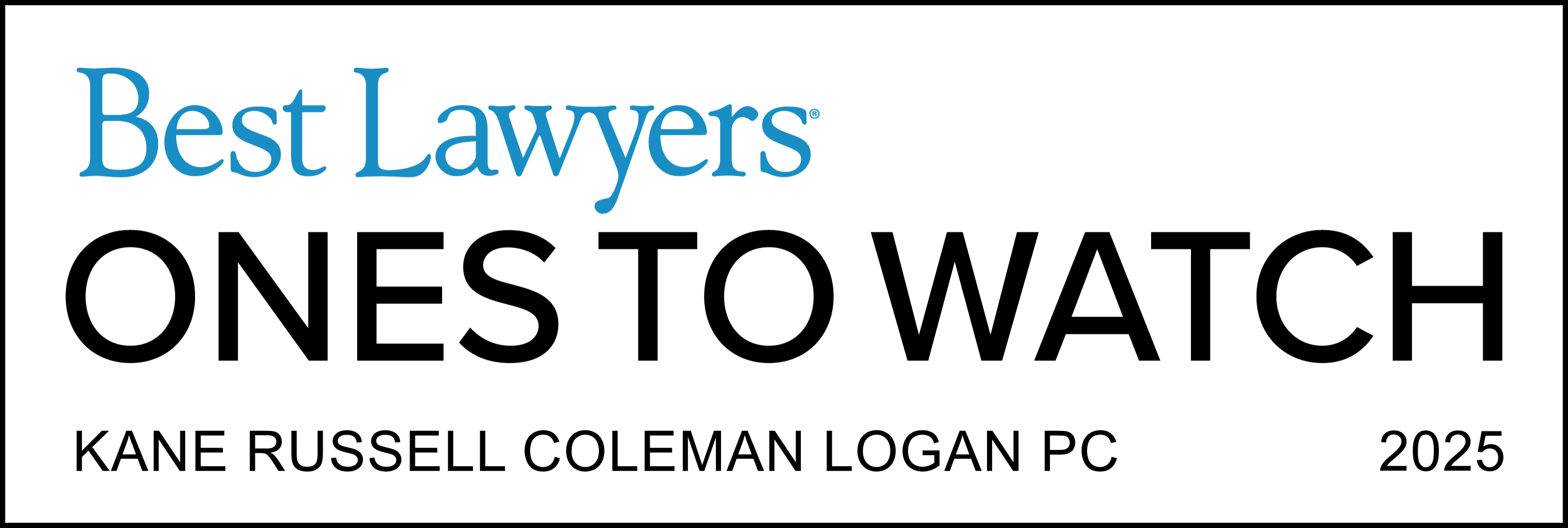 Kane Russell Coleman Logan PC
2024
Recognized by Best Lawyers